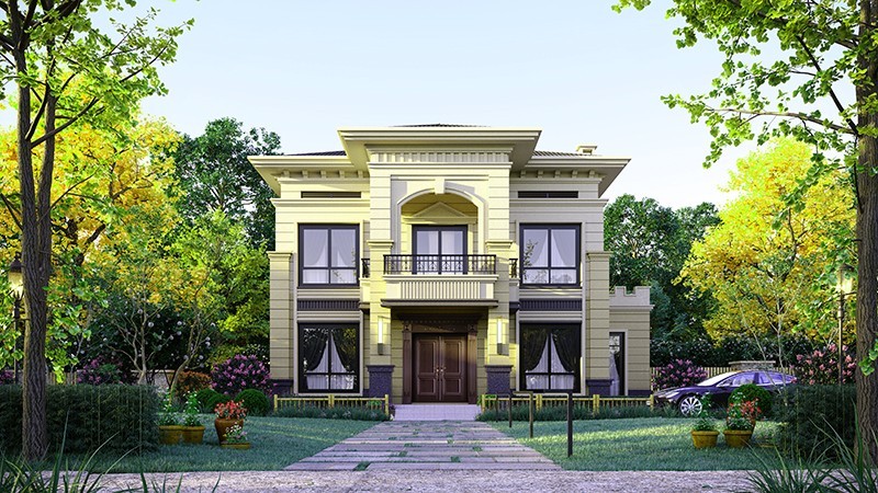 金山中式合院住宅，开放庭院与邻里乡亲更亲近